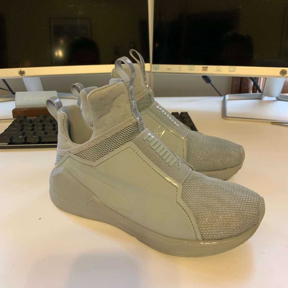 Puma Fierce Quilted Gray - Women’s Size 5